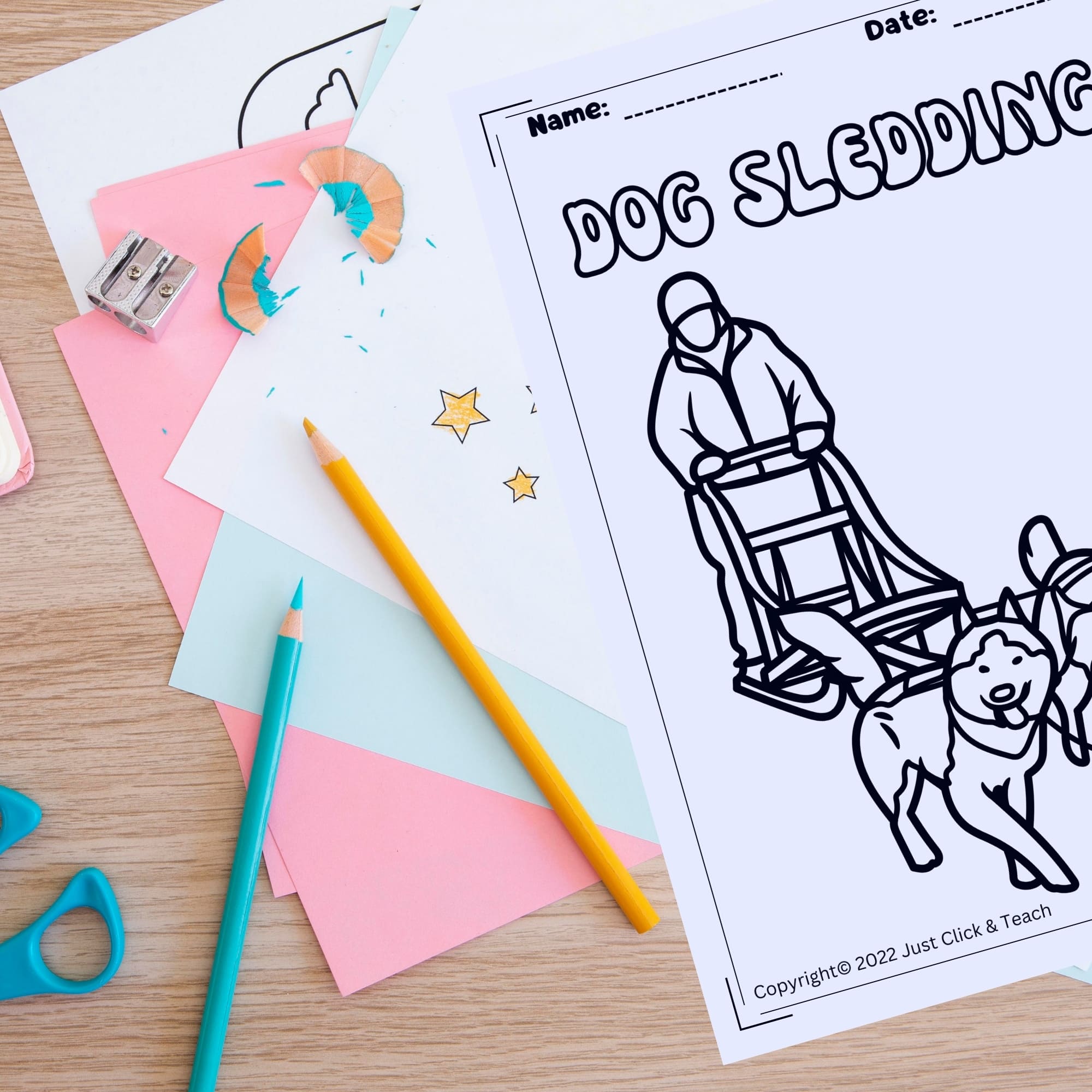 Winter no prep coloring pages winter sports no prep preschool coloring pages made by teachers