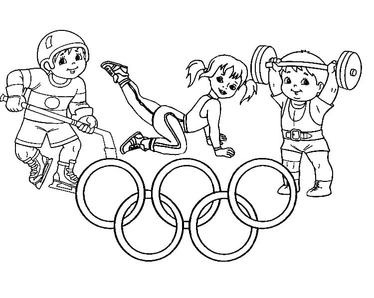 Olympic for kids coloring page