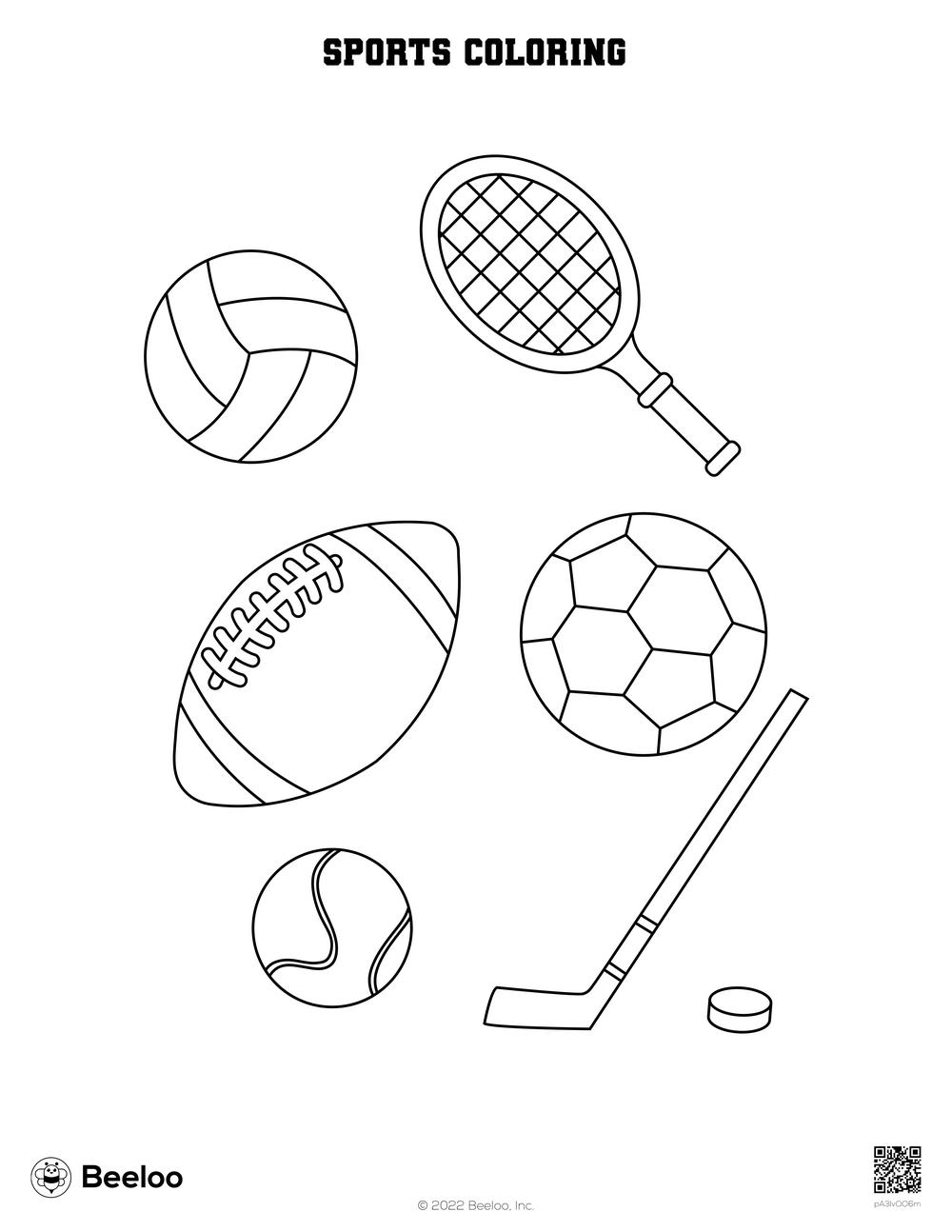 Sports coloring â printable crafts and activities for kids