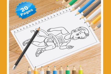 Class level sports coloring pages for kids