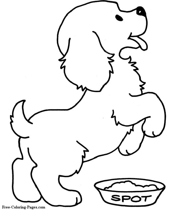 Printable dog to color