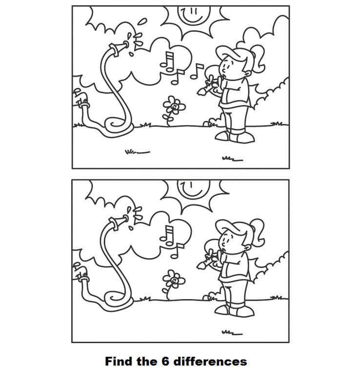 Spot the difference coloring pages coloring pages spot the difference kids house drawing for kids