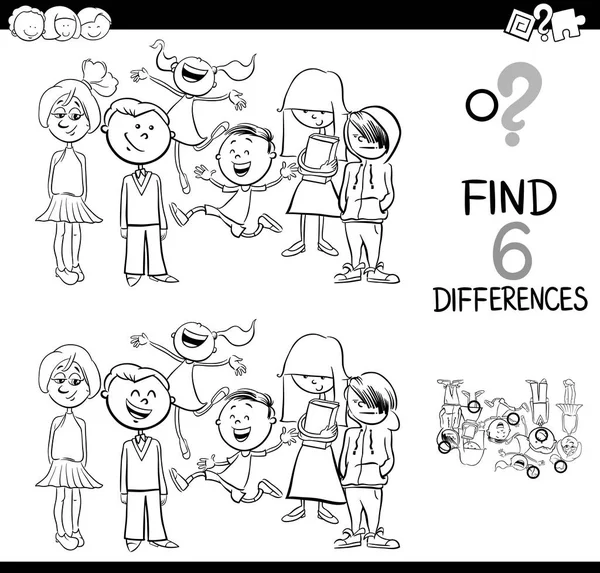 Spot the difference coloring book stock vector by izakowski