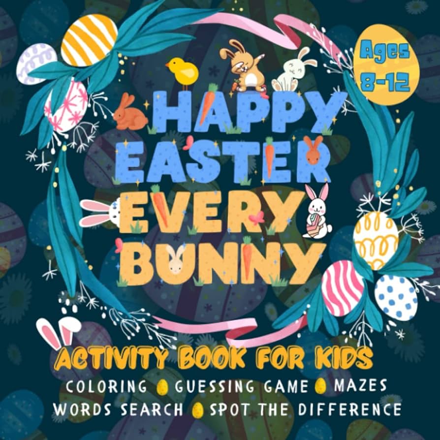 Happy easter every bunny easter activity book for kids