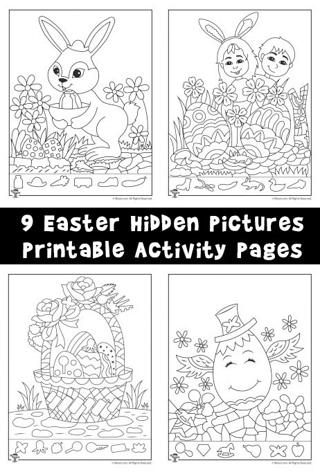 Easter hidden picture printable activity pages woo jr kids activities childrens publishing