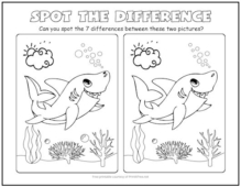 Free printable spot the difference picture puzzles print it free