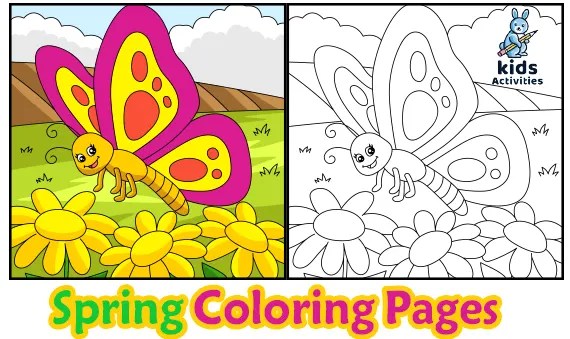 Free spring coloring pages for kindergarten â kids activities