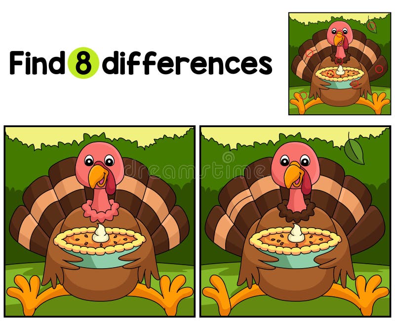 Thanksgiving find differences stock illustrations â thanksgiving find differences stock illustrations vectors clipart