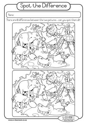 Spot the differences worksheets pdf hidden pictures picture puzzles printable adult coloring pages