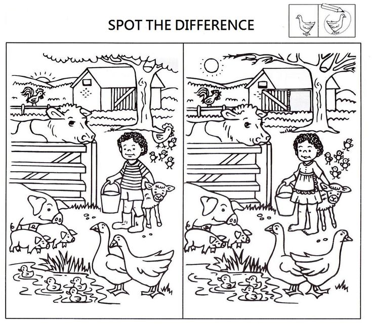 Spot the difference puzzle spot the difference kids spot the difference printable find the difference pictures