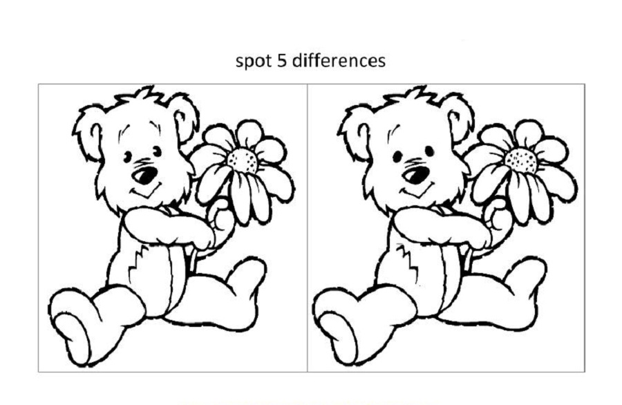 Spot the difference worksheets for kids activity shelter