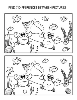 Numbers coloring pages underwater life activities pdf by turtleliu