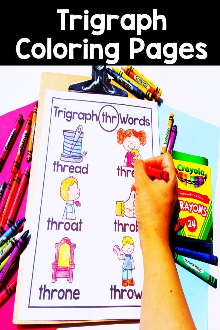 Trigraph coloring pages trigraphs trigraph words letter blends