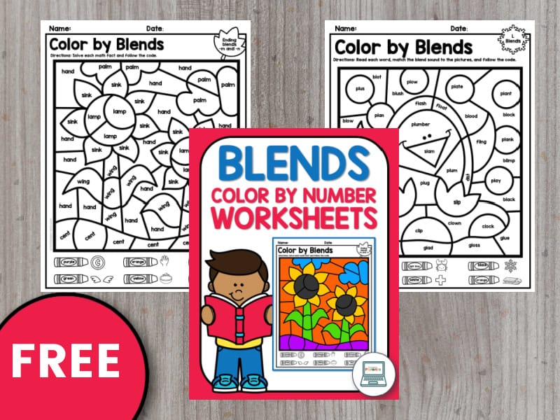 Color by blend worksheets