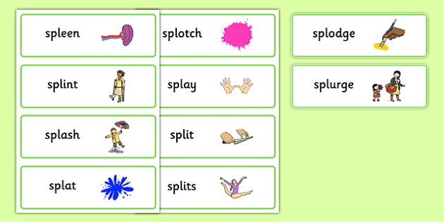 Spl word cards teacher