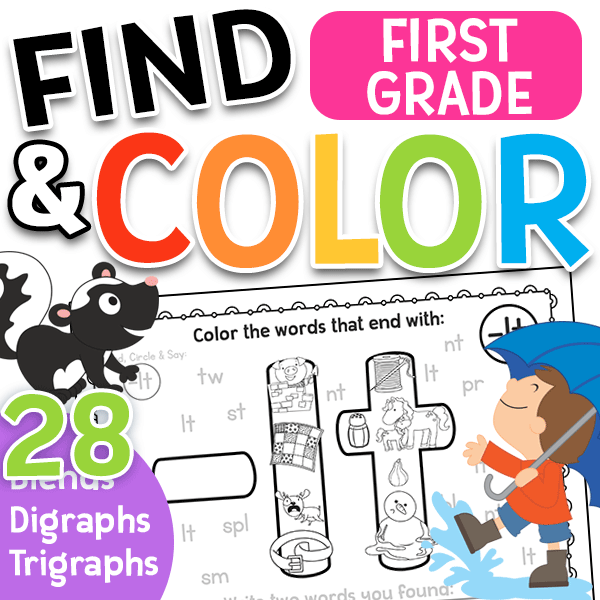 Find color blends digraphs trigraphs