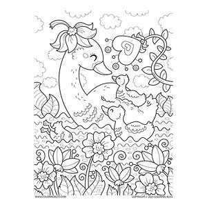 Blossom into creativity with springtime coloring pages