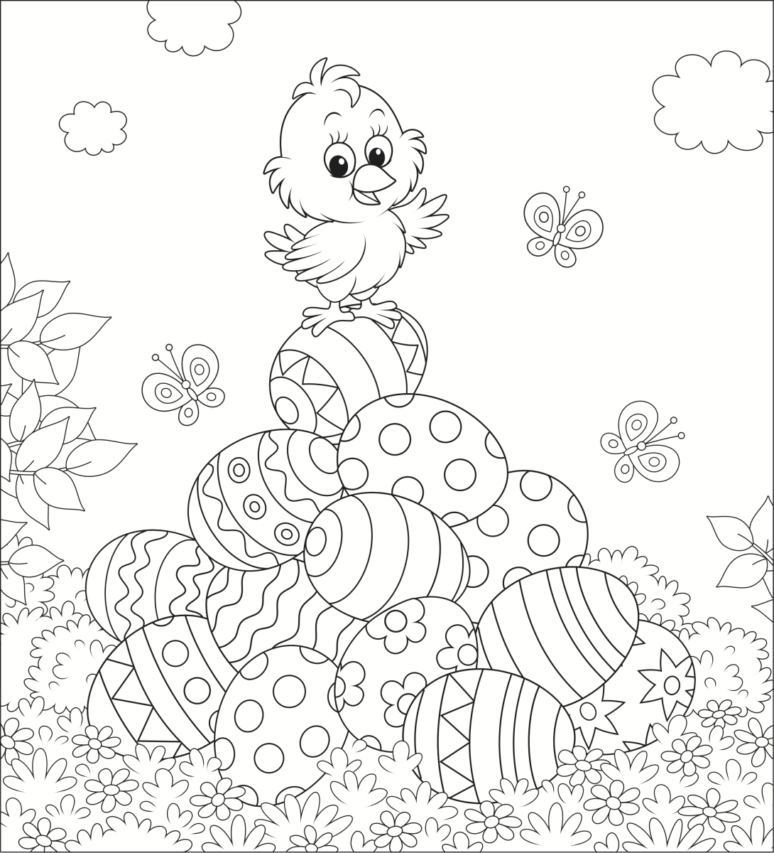 Free printable easter coloring pages for kids and adults