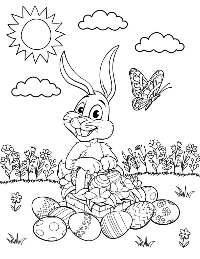 Free printable easter coloring pages for kids