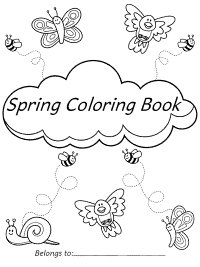 Spring coloring pages and printable activities