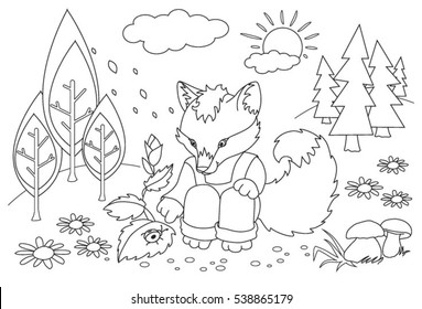 Pets cartoon animals coloring page outline stock vector royalty free