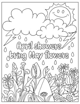 Springtime coloring pages march april may by wunderkind coloring pages