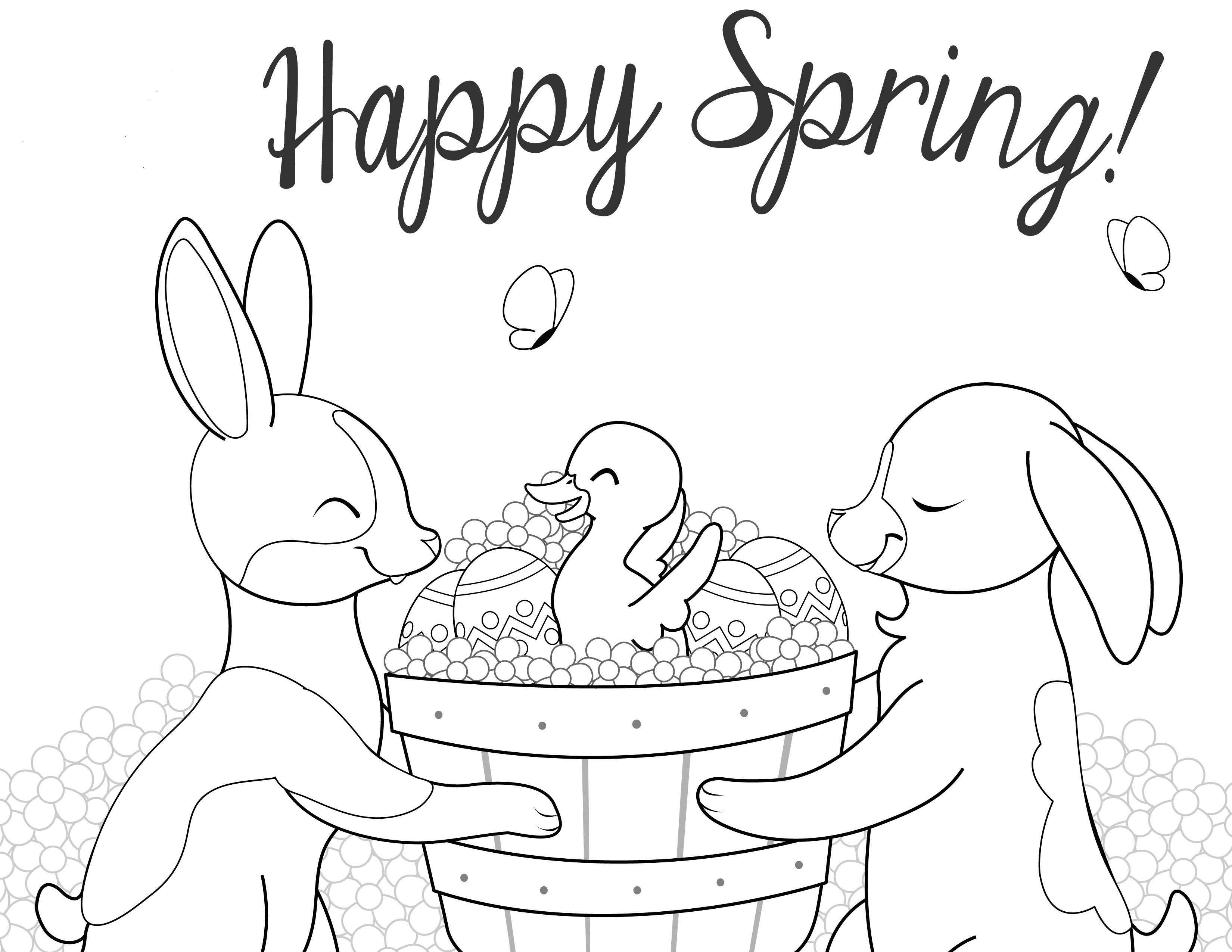 April coloring pages