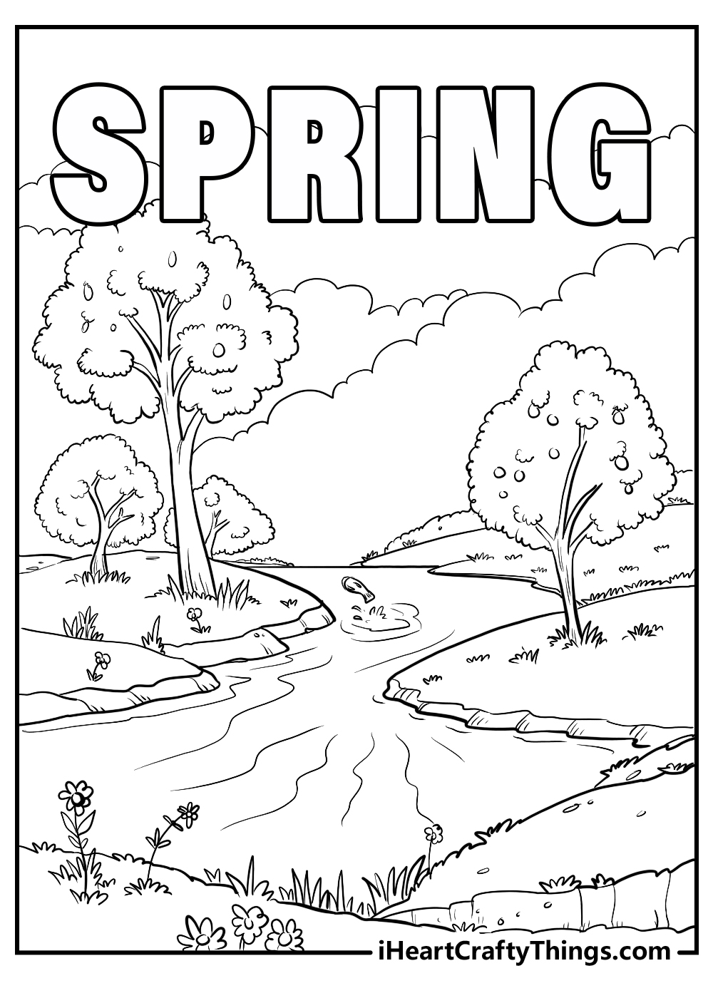 Printable april coloring pages updated