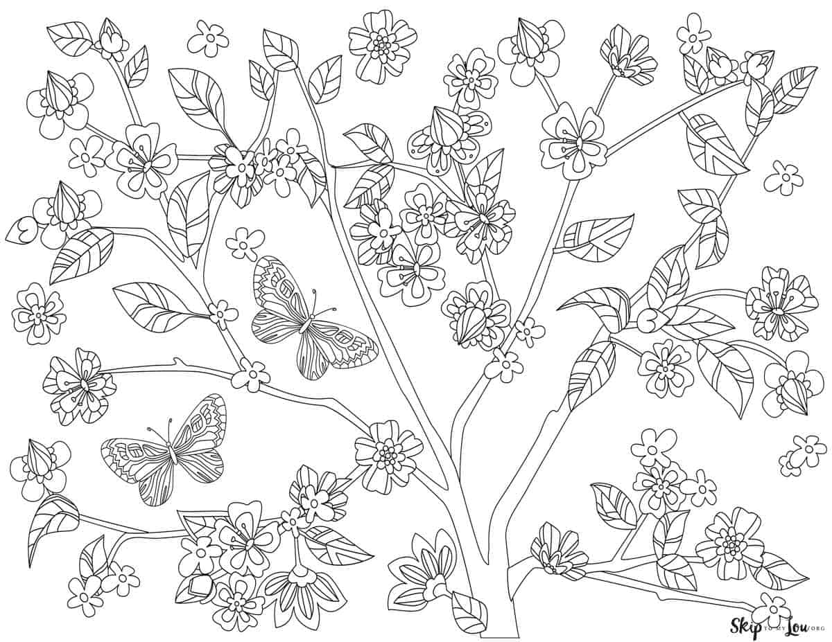 Spring coloring pages skip to my lou