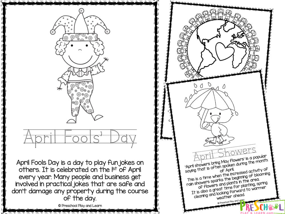 Free printable april coloring pages for preschoolers