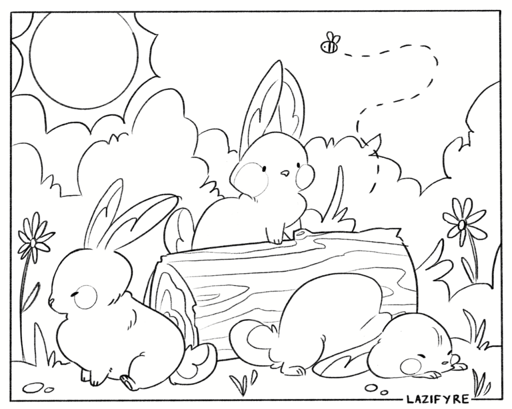 April coloring page