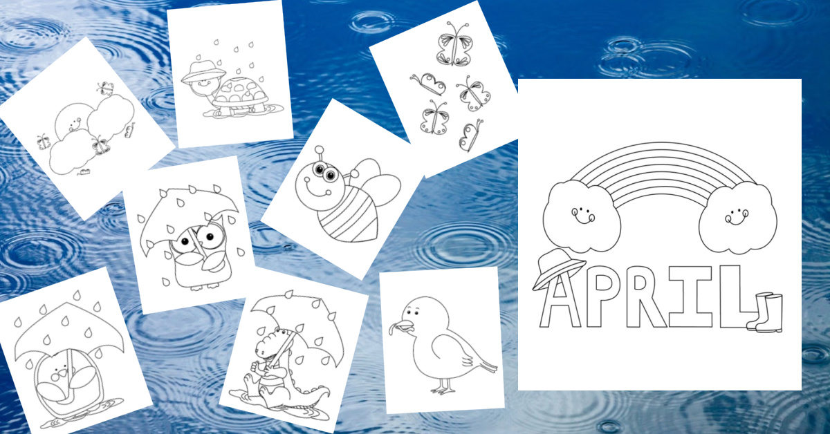 Adorable april coloring pages for kids kids activities blog