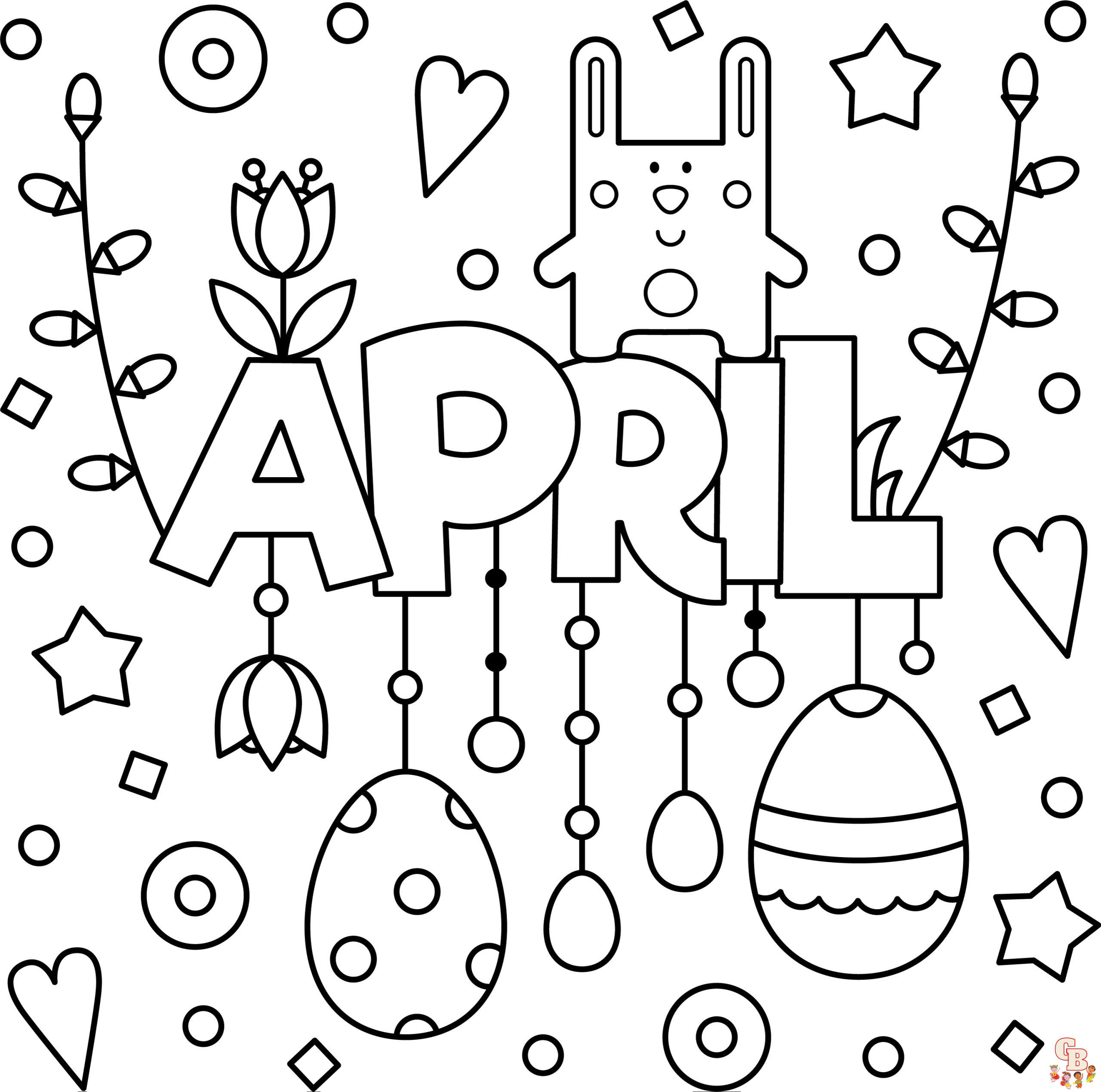 Wele spring with delightful april coloring pages