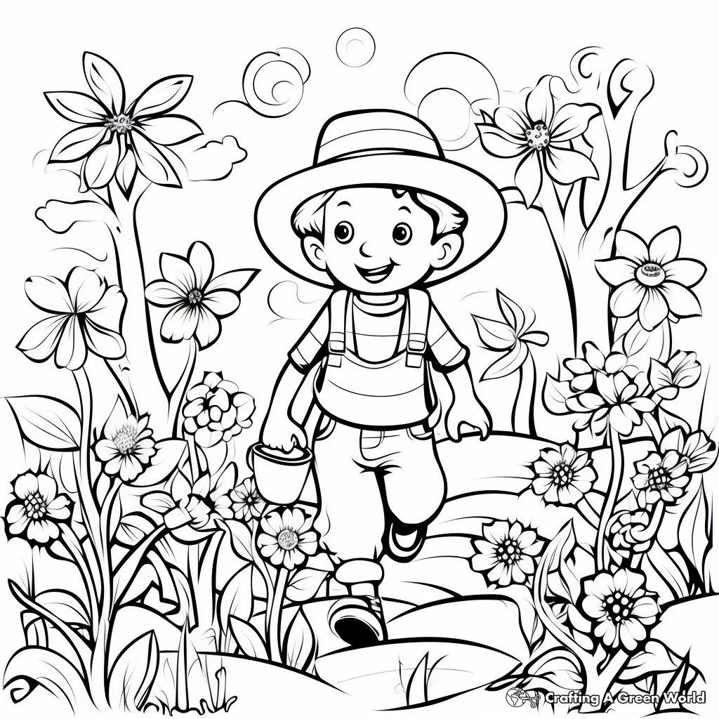 April coloring pages