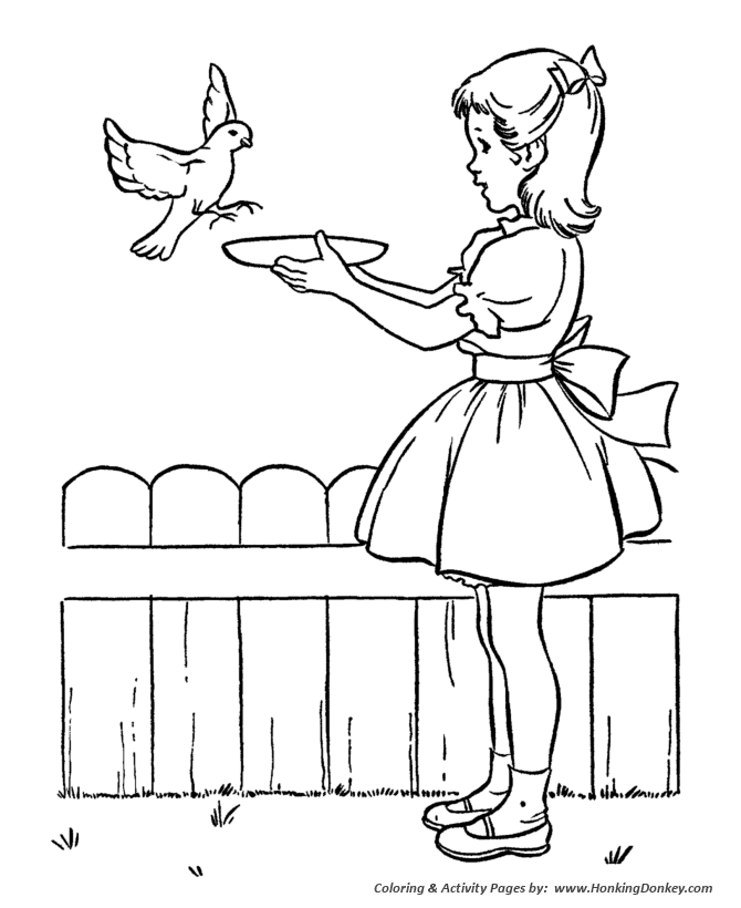 Spring coloring pages