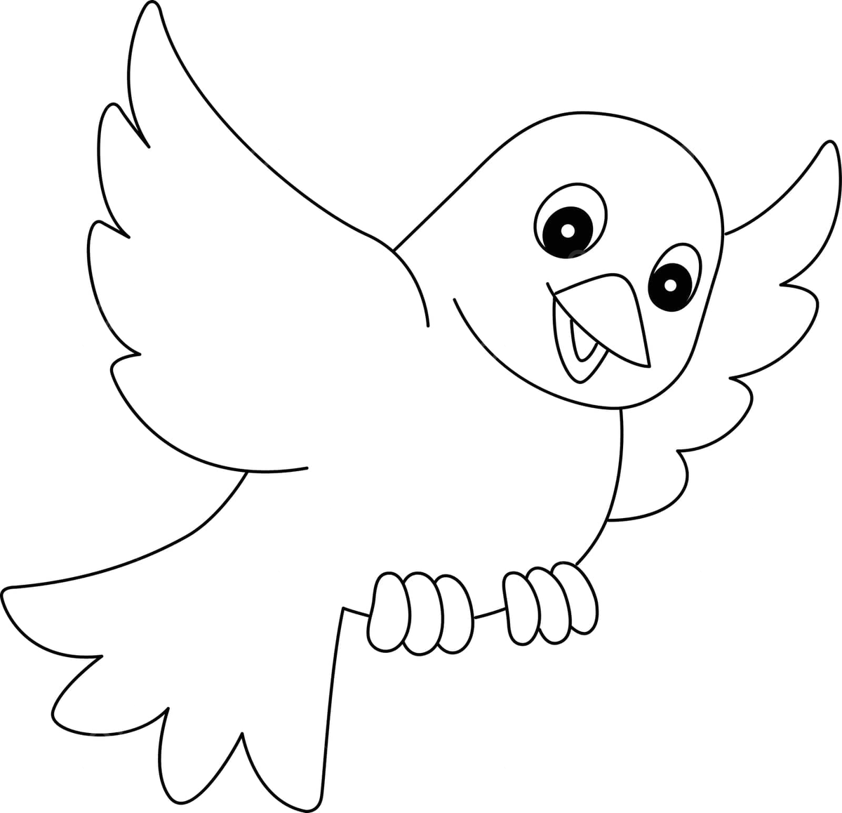 Spring bird isolated coloring page for kids illustration spring colouring vector bird drawing rat drawing ring drawing png and vector with transparent background for free download