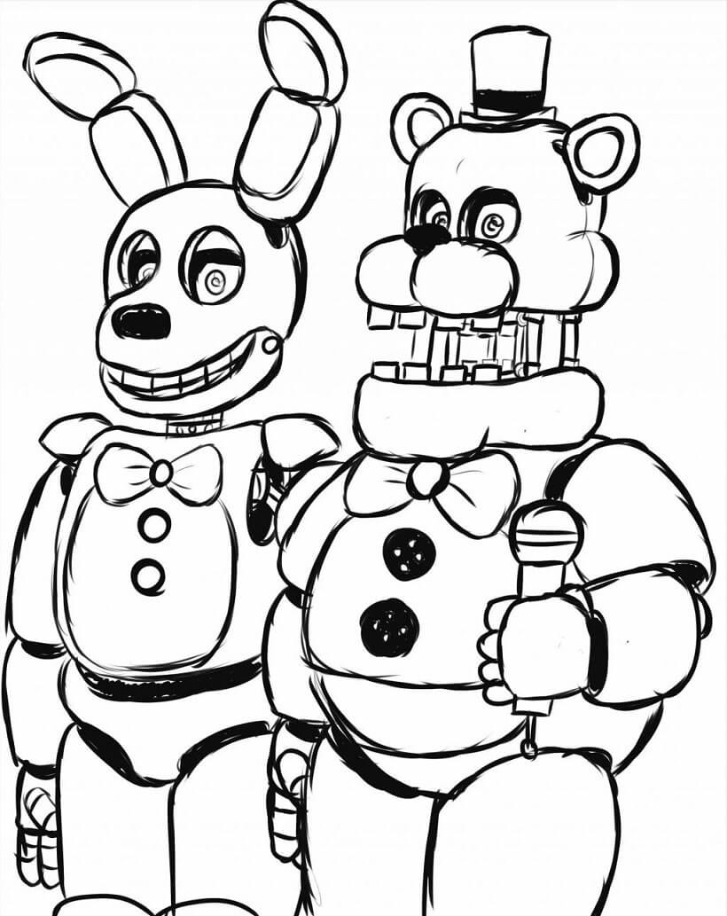 Golden freddy and spring bonnie wards