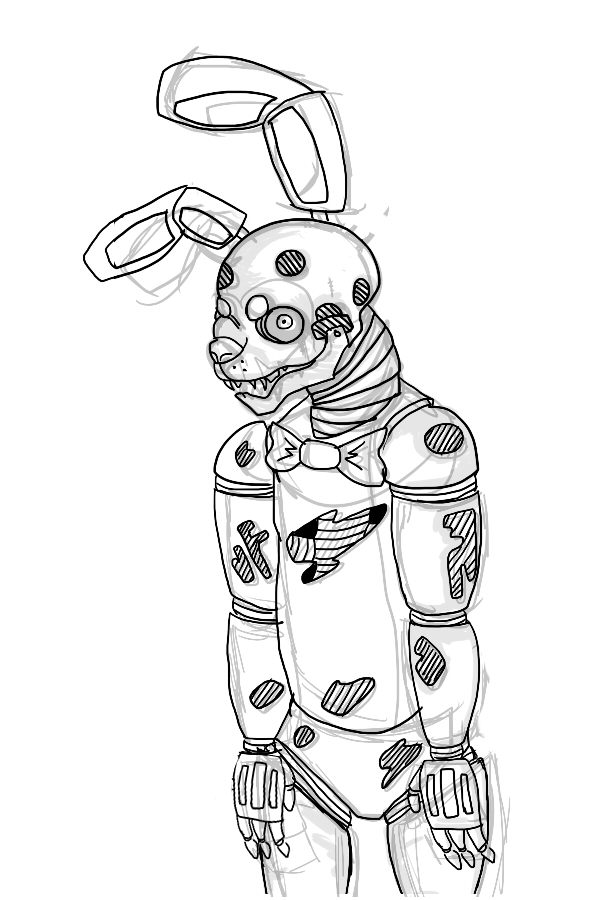 Spring bonnie sketch by pinkbinky on