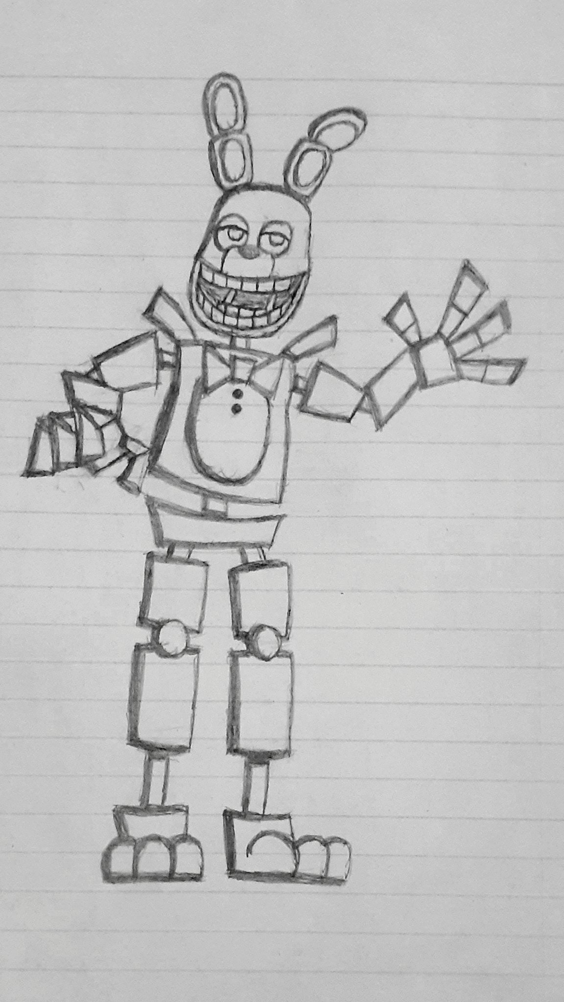 Rattllock on x made a spring bonnie drawing fnaf fnaffanart httpstcoouxepdbwb x