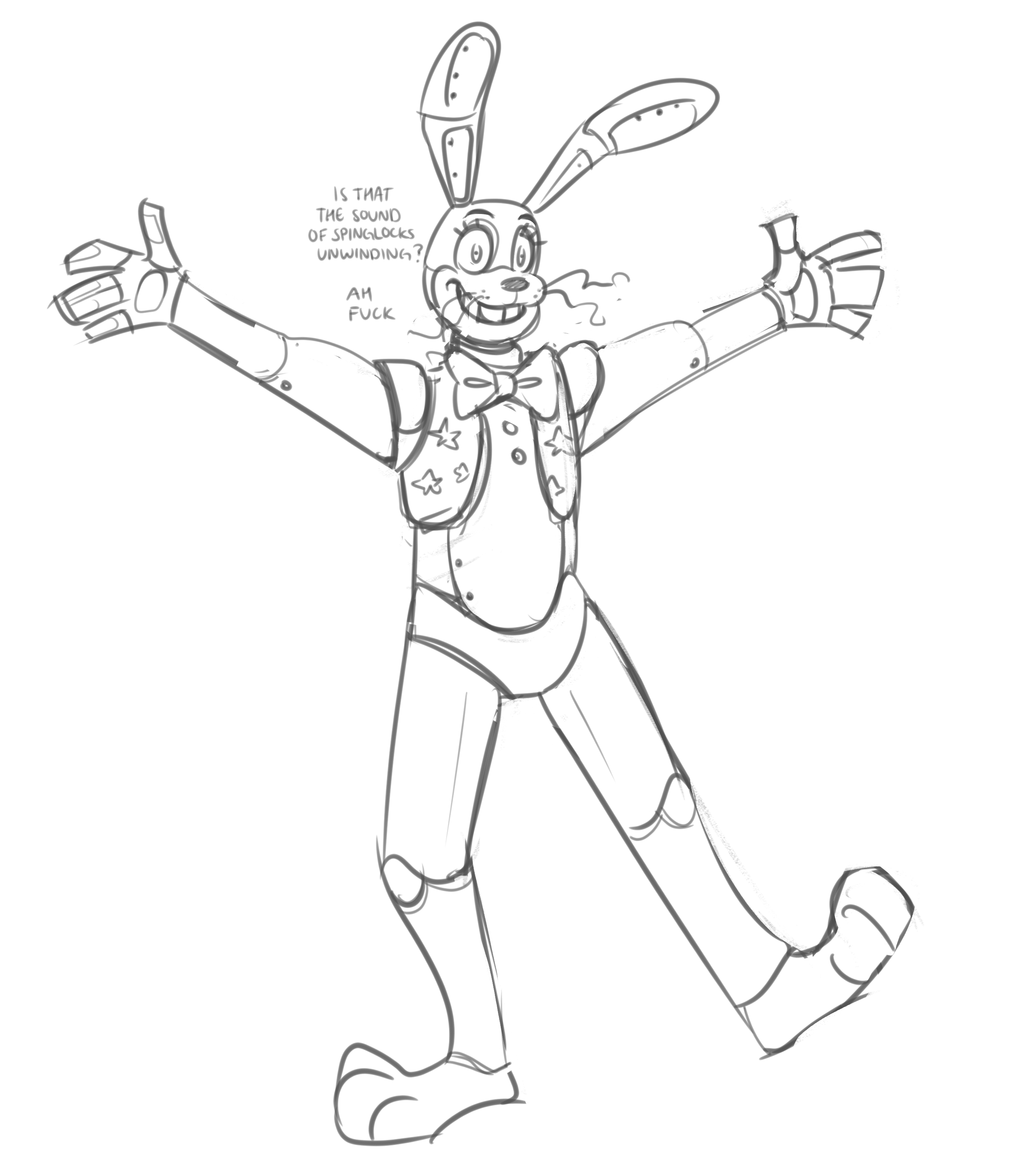 Bofable on x spring bonnie design for the story behind the mask im writing along with friends in my server fnaf fivenightsatfreddys springbonnie williamafton purpleguy fnafart fnaffanart httpstcowxfwavbl x