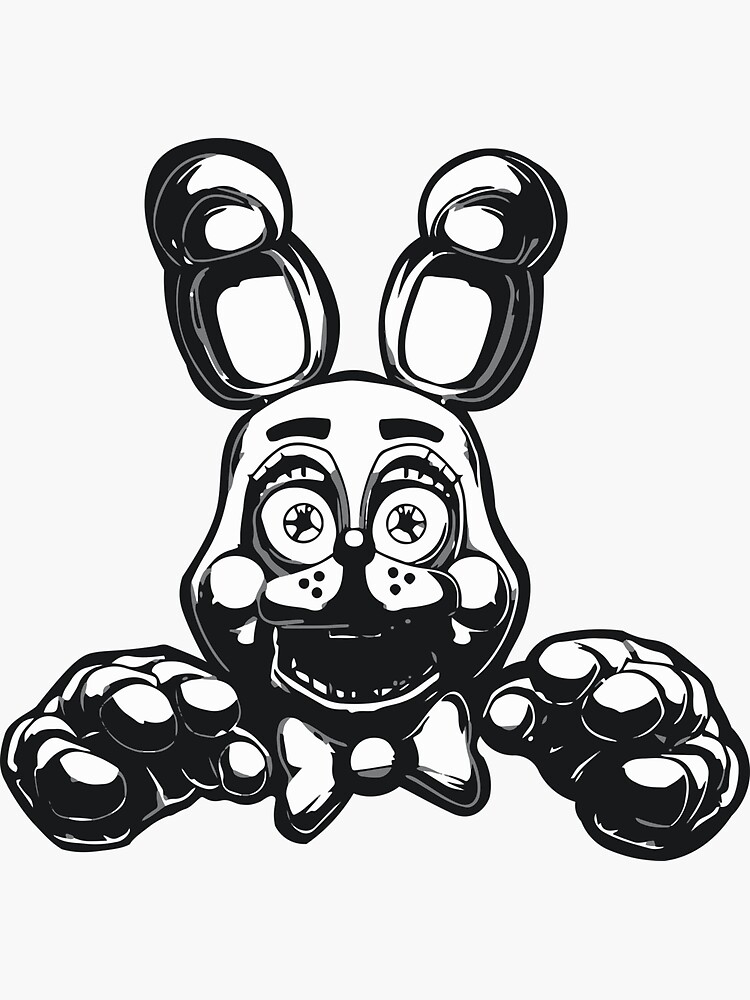 Fnaf security breach fnaf bonnie sticker for sale by adam designs