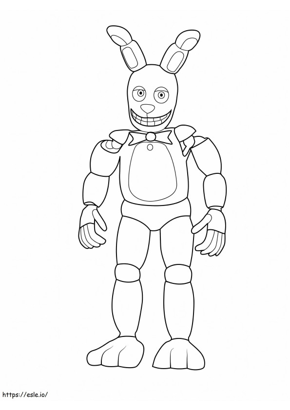 Spring bonnie fnaf diversn coloring page