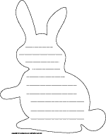 Bunny rabbit coloring page