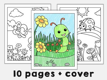 Bugs and insects coloring pages printable activity kid happy paper time