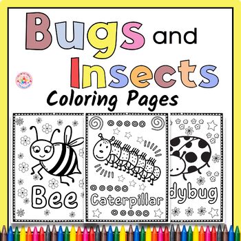 Spring bugs and insects coloring pagesmay coloring sheets activities