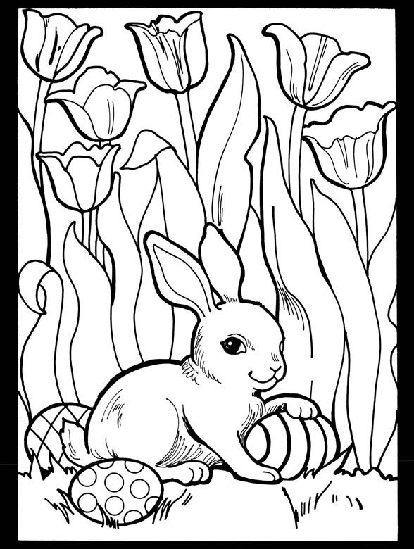 Wele to dover publications bunny coloring pages spring coloring pages easter bunny colouring