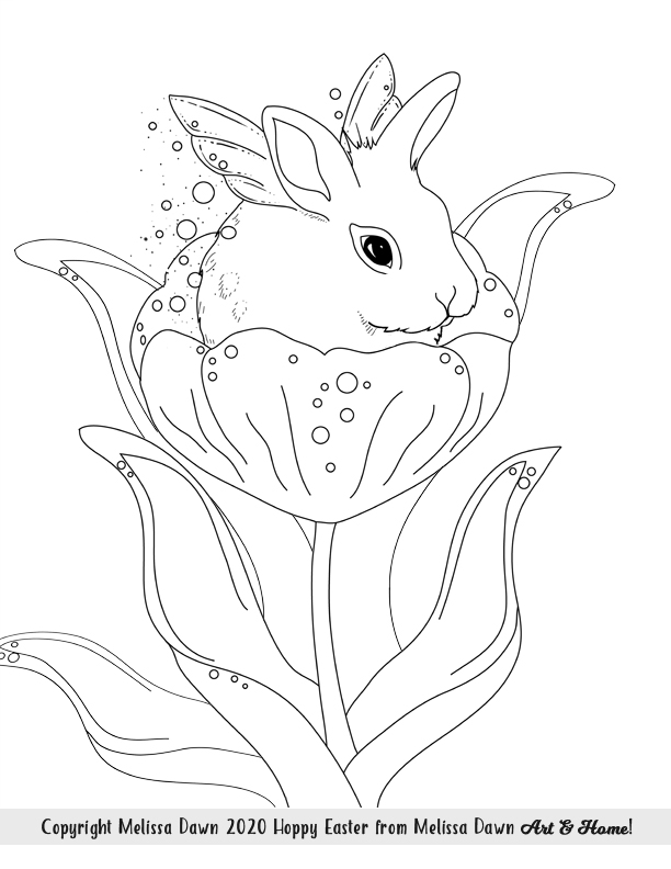 Bunny coloring pages