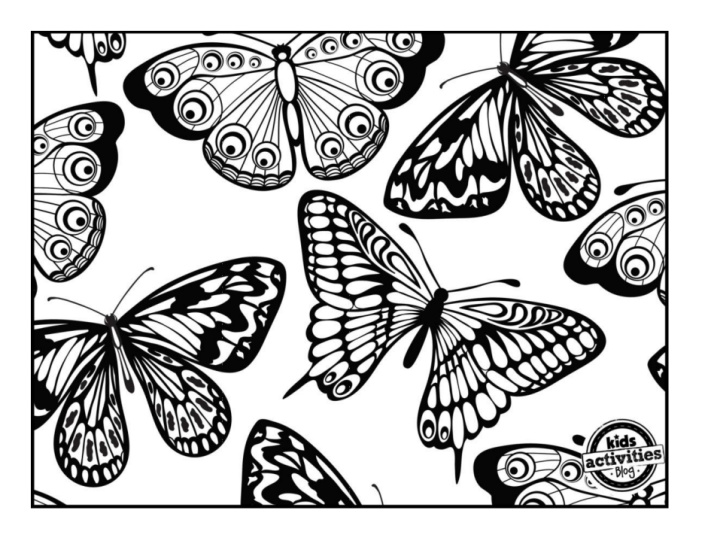 Beautiful butterfly coloring pages to download print kids activities blog