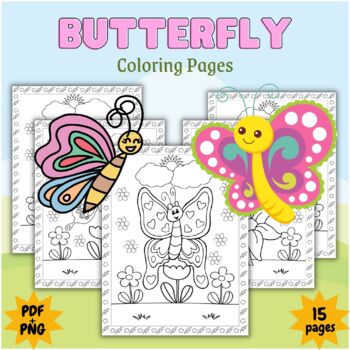 Printable spring butterfly coloring pages insect coloring sheets made by teachers