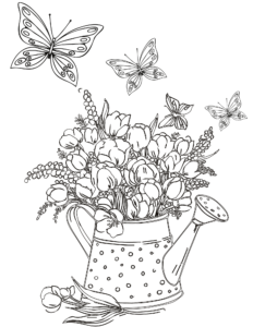 Free butterfly coloring pages to print now